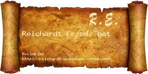 Reichardt Erzsébet névjegykártya